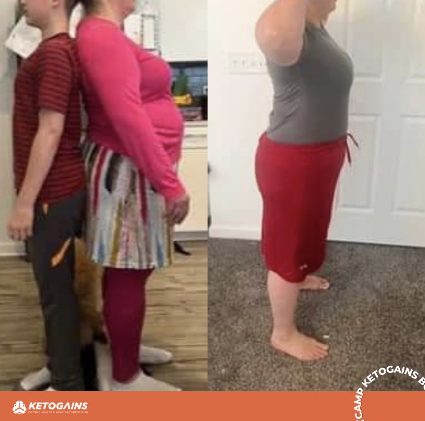 Ketogains Bootcamp member before and after transformation