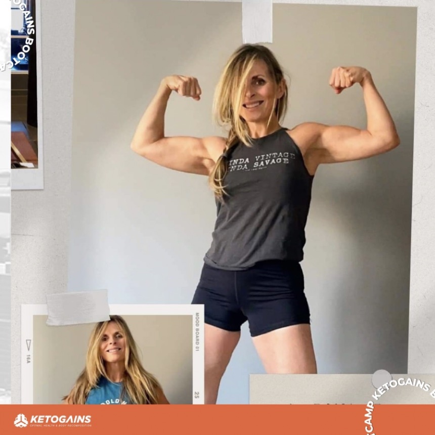 Ketogains Bootcamp member showing strength and muscle gained